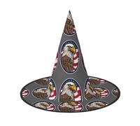 JEJEA American Bald Eagle Stampa Donna Grande Cappello Strega Cappello Strega Cappello Strega Cappelli Cappelli Halloween Cosplay Party Accessorio
