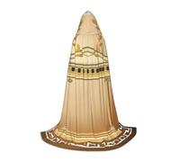 JEJEA Antico edificio con ramo di ulivo romano e stampa greca Halloween Cosplay abiti festa di Natale con cappuccio mago mantello Halloween Rinascimento medievale