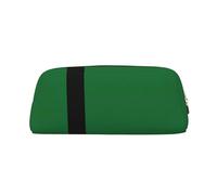 JEJEA Astuccio in pelle con stampa bandiera del Sultanato di Delhi, astuccio per matite di grande capacità, astuccio per cancelleria e penne, borsa versatile per il trucco, Oro, Taglia unica, Beauty