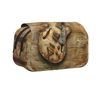 JEJEA Astuccio portapenne con stampa a forma di chitarra, per matite e trucchi, multiuso, per Adluts, Nero , Taglia unica, Beauty case