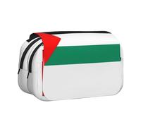 JEJEA Astuccio portapenne con stampa bandiera della Palestina, per matite e trucchi, multiuso, per Adluts, Nero , Taglia unica, Beauty case
