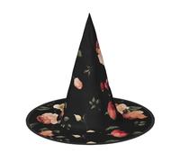 JEJEA Autunno Bella Stampa Floreale Delle Donne Grande Cappello Strega Cappello Strega Streghe Cappelli Halloween Cosplay Party Accessorio