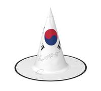 JEJEA Bandiera della Repubblica di Corea Stampa Mappa Delle Donne Grande Cappello Strega Cappello Strega Cappello Streghe Cappelli Halloween Cosplay Party Accessorio