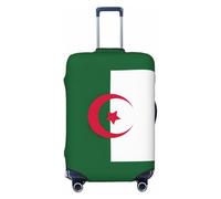 JEJEA Bandiera dell'Algeria Stampa Valigie Copertura Protettiva Bagagli Da Viaggio Copertura Bagagli Lavabile Anti-Graffio, Nero , L