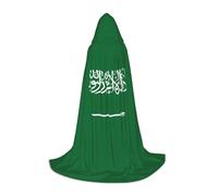 JEJEA Bandiera dell'Arabia Saudita Stampa Halloween Cosplay Festa di Natale Abiti Con Cappuccio Mago Veste Halloween Mantello Rinascimento Medievale