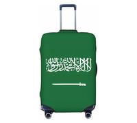 JEJEA Bandiera dell'Arabia Saudita Stampa Valigie Copertura Protettiva Bagagli Da Viaggio Copertura Bagagli Lavabile Anti-Graffio, Nero , M