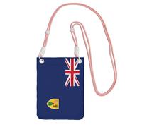 JEJEA Bandiera delle Isole Turks e Caicos Stampa Crossbody Borsa Del Telefono Per Le Donne Degli Uomini, Cinghia Regolabile Del Telefono Borsa, Per Lo Shopping Di Viaggi, rosa, Taglia unica