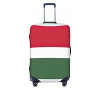 JEJEA Bandiera dell'Ungheria Stampa Valigie Copertura Protettiva Bagagli Da Viaggio Copertura Bagagli Lavabile Anti-Graffio, Nero , S