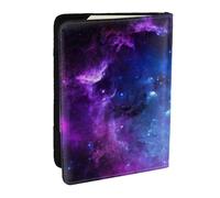 JEJEA Blue Galaxy Print Travel Organizer Porta carte di credito passaporto BookPassport Holder Cover Portafoglio per Viaggiare, Nero , Taglia unica