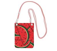 JEJEA Borsa a tracolla per telefono con stampa anguria rossa per donne e uomini, borsa per telefono con tracolla regolabile, per lo shopping di viaggio, rosa, Taglia unica