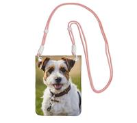 JEJEA Borsa a tracolla per telefono con stampa di cane carino per donne e uomini, borsa per telefono con tracolla regolabile, per lo shopping di viaggio, rosa, Taglia unica