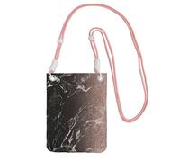 JEJEA Borsa a tracolla per telefono con stampa in oro rosa color marmo per donne e uomini, borsa regolabile per telefono con tracolla, per lo shopping di viaggio, rosa, Taglia unica