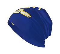 JEJEA Connecticut - Berretto invernale caldo con stampa con bandiera dello Stato, a doppio strato, per uomo e donna, cappello lavorato a maglia per adulti, nero