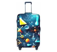 JEJEA Copertura per valigie con stampa astratta scienza chimica copertura per bagagli da viaggio valigia lavabile copribagagli antigraffio, Nero , L