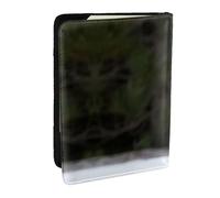 JEJEA Divertente custodia da viaggio con stampa di volpe, porta carte di credito, passaporto, libro, passaporto, portafoglio per viaggiare, Nero , Taglia unica