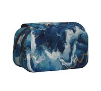 JEJEA Entro The Tides - Astuccio portapenne con stampa per matite e trucchi, multiuso, per Adluts, Nero , Taglia unica, Beauty case