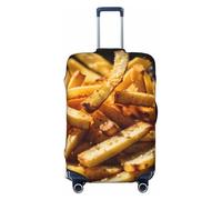JEJEA Fast Food Stampa Valigie Copertura Protettiva Bagagli Da Viaggio Copertura Bagagli Lavabile Anti-Graffio, Nero , S