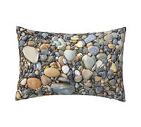 JEJEA Federa per cuscino con stampa di ciottoli per letto, divano, per adulti, donne, madre e moglie, 45,7 x 30,5 cm