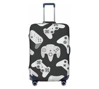JEJEA Game Controller Stampa Valigie Copertura Protettiva Bagagli Da Viaggio Copertura Bagagli Lavabile Anti-Graffio, Nero , L