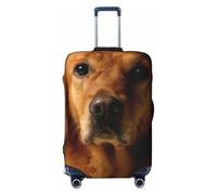 JEJEA Golden retriever1 - Copertura protettiva per valigie da viaggio, lavabile, antigraffio, Nero , S
