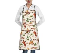 JEJEA Grembiule da cucina con stampa di cavallo da cowboy, resistente all'acqua e all'olio, grembiule da cucina da chef per donne e uomini
