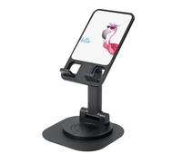 JEJEA Hello Glasses Flamingo Print Supporto cellulare rotante,Supporto per telefono cellulare per scrivania,Supporto per telefono regolabile, per tutti i telefoni