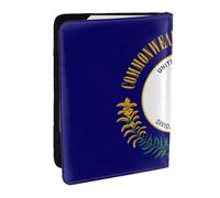 JEJEA Kentucky - Organizer da viaggio con bandiera dello Stato del Kentucky, porta carte di credito, passaporto, porta passaporto, portafoglio per viaggi, Nero , Taglia unica