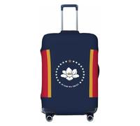 JEJEA Mississippi State Flag Print Valigie Copertura Protettiva Bagagli da Viaggio Copertura Bagagli Lavabile Anti-Graffio, Nero , XL
