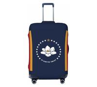 JEJEA Mississippi State Flag Print Valigie Copertura Protettiva Bagagli da Viaggio Copertura Bagagli Lavabile Anti-Graffio, Nero , M