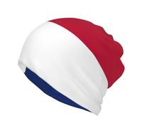 JEJEA North Carolina State Flag Print Slouchy Beanie per donne e uomini, caldo berretto morbido antivento chemio cap stretch Skull Cap, Nero , S