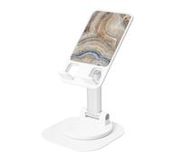JEJEA Onyx Stone - Supporto per cellulare rotante con stampa blu pallido, supporto per telefono cellulare per scrivania, supporto per telefono regolabile, per tutti i telefoni