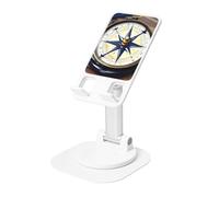 JEJEA Supporto per cellulare girevole con stampa di bussola nautica a vela, supporto per telefono cellulare da scrivania, supporto regolabile per tutti i telefoni