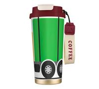 JEJEA Tazza termica in acciaio inox con stampa "I Love Garbage Trucks, tazza da caffè a doppia parete, tazza da caffè da viaggio per casa e ufficio