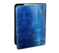 JEJEA The Blue Binary Print Travel Organizer Porta Carte di Credito Passaporto BookPassport Holder Cover Portafoglio forTraveling, Nero , Taglia unica