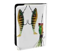 JEJEA Vari tipi di esche da pesca, organizer da viaggio, porta carte di credito, passaporto, libri, passaporto, portafoglio, per viaggiare, Nero , Taglia unica