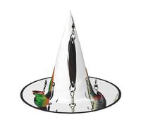 JEJEA Vari tipi di esche da pesca stampa donna grande cappello da strega cappello strega cappelli streghe cappelli Halloween Cosplay partito accessorio