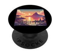 Jeju Do Island Tramonto Corea Scena Avventura PopSockets PopGrip Adesivo