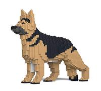 JEKCA | German Shepherd 01S-M01 - Kit Mattoncini da Costruzione, Sculture in Blocchi da Costruire, Kit da Collezione, Perfetta Idea Regalo
