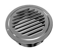 JEKKAH Cappa in Acciaio Inox Cappa a Testa Piatta Tubo di Scarico Ventilazione Parete Esterna Sfiato di Scarico Parabrezza Esterno Presa d'Aria Cucina(160mm(6.3inch),201)