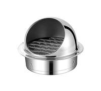 JEKKAH Copertura for Parete Esterna in Acciaio Inossidabile 304 Cappa aspirante Cappa aspirante Tubo in PVC Cappa aspirante Tappo Antipioggia for Esterni(60mm(2.4inch))