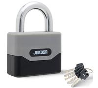 Jekosa® PDP68 Lucchetto Con Combinazione Per Impieghi Gravosi - Archetto Antitaglio 11 mm, Guscio In Poliammide Resistente Alle Intemperie | Per Armadietti Scuola/Palestra, Serrande, Cancelli