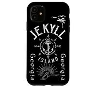 Jekyll Island Souvenir, Compass Rose, Barca a vela nautica Custodia per iPhone 11