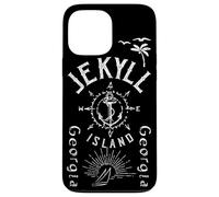 Jekyll Island Souvenir, Compass Rose, Barca a vela nautica Custodia per iPhone 13 Pro Max