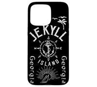 Jekyll Island Souvenir, Compass Rose, Barca a vela nautica Custodia per iPhone 15 Pro Max