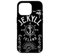 Jekyll Island Souvenir, Compass Rose, Barca a vela nautica Custodia per iPhone 16 Pro