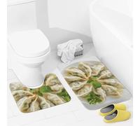 JEKYQ Set di tappeti da bagno 2 pezzi tappeti da bagno tappeti da bagno un piatto di gnocchi tappetini da bagno per bagno antiscivolo tappetini da bagno tappetini da bagno decorazione per la casa