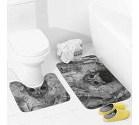 JEKYQ Set di tappeti da bagno da 2 pezzi, tappetini da bagno stick your head out, tappetini da bagno antiscivolo per bagno, decorazione per la casa, lavabile, tappetino da bagno per vasca da doccia