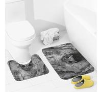 JEKYQ Set di tappeti da bagno da 2 pezzi, tappetini da bagno stick your head out, tappetini da bagno antiscivolo per bagno, decorazione per la casa, lavabile, tappetino da bagno per vasca da doccia