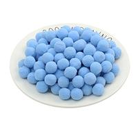 JekyTMP 1500 Pezzi 10mm Pompon Cotone Pompom Palla Mini Ponpon Palline Deco Pom PON Natalizi Pom Pom Colorati Piccoli PON PON Passamaneria Pompon Piccole PON PON per Fai da Te (37_ Azzurro Cielo)