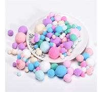 JekyTMP 400 Pezzi Pompon Colorati Piccoli PON PON Natalizi Pom Pom Decorativo Pom PON Mini Ponpon Palline Cotone Pompom Palla Passamaneria Pompon Piccole PON PON Feltro Pompon Fai da Te (Caramella)